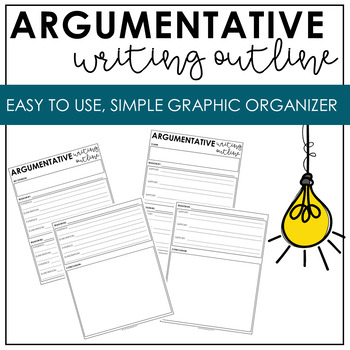 Preview of Opinion and Argumentative Writing Graphic Organizer