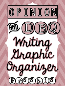 Preview of Opinion Writing Graphic Organizer DBQ - FREEBIE