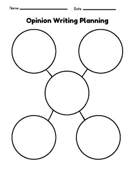 Preview of Opinion Writing Graphic Organizer & Outline