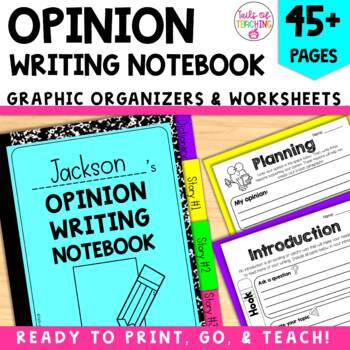 Preview of Opinion writing graphic organizers Opinion writing notebook Fact and opinion