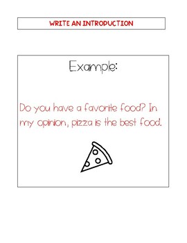 Opinion Writing Handouts/Example - Primary by EdMadeEasy | TPT
