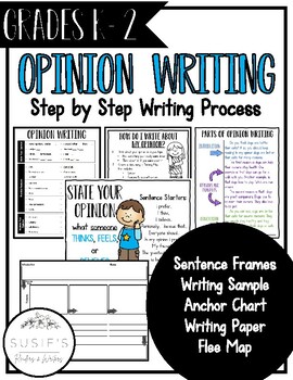 Preview of Opinion Writing Helper and Template