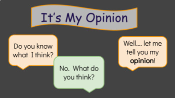 Preview of Opinion Writing - Interactive Student Slides Template