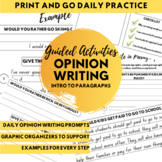 Opinion Writing - Intro to Paragraphing, Distance Learning