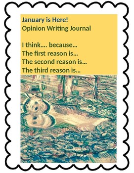 Preview of Opinion Writing Journal