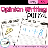 Opinion Writing Journal