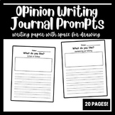 Opinion Writing Journal Primary Grades