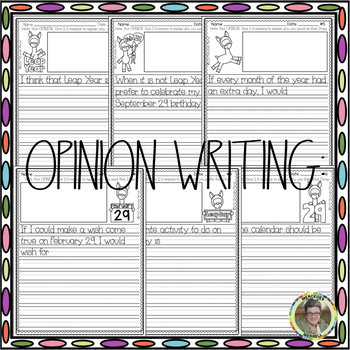 Opinion Writing: LEAP YEAR February 29 Llama Themed by Mercedes Merrell