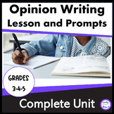 Opinion Writing Lesson Prompts with Graphic Organizers
