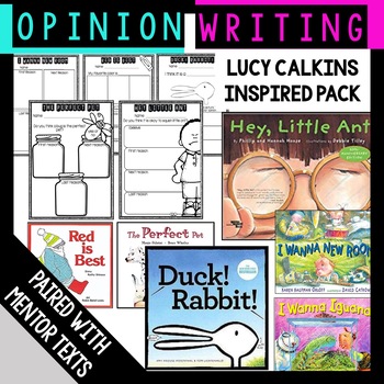 Preview of Opinion Writing Lucy Calkins Writing Pack with Mentor Text Activities