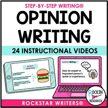 Preview of Opinion Writing Mini-Lesson Videos | VIDEO Bundle