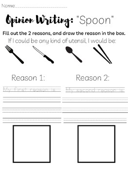 Preview of Opinion Writing Mini Unit (K-2)