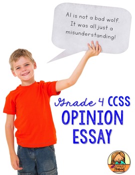Preview of Opinion Writing: Multi-Draft Opinion Essay for Grade 4 (CCSS)