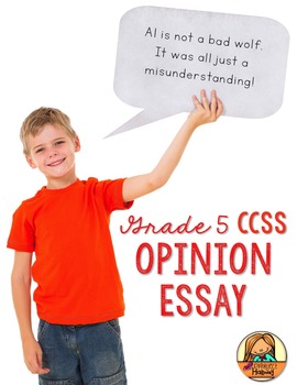 Preview of Opinion Writing: Multi-Draft Opinion Essay for Grade 5 (CCSS)