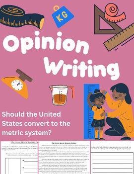 Preview of Opinion Writing: Nonfiction Article with Persuasive Writing Prompt