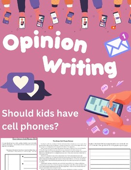 Preview of Opinion Writing: Nonfiction Article with Persuasive Writing Prompt
