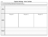 Opinion Writing Note Catcher