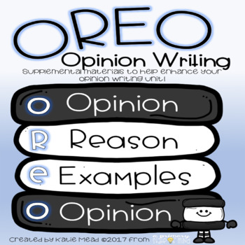 Preview of Opinion Writing OREO FREEBIE