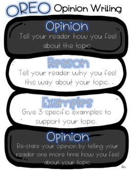 Opinion Writing OREO FREEBIE by A Primary State of Mind | TPT