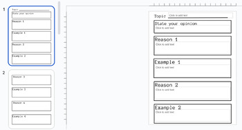 Preview of Opinion Writing Organizer