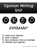 Opinion Writing Outlines and Unit Introduction