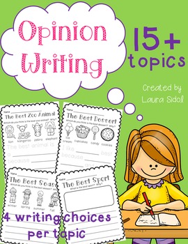 Preview of Opinion Writing Pack