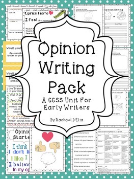Opinion Writing Pack {A CCSS Activity Pack for Early Writers!} | TpT
