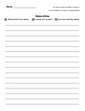 Opinion Writing Paper with Checklist