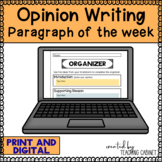 Opinion Writing- Paragraph of the Week