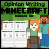 Opinion Writing: Persuasive Text: MINECRAFT Themed #Distan