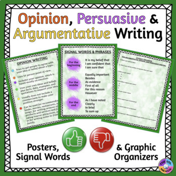 Preview of Opinion Writing, Persuasive Writing, and Argumentative Writing Resources