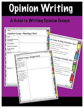 Opinion Writing- Plan, Write, Edit, Rewrite by Ms Vs Toolbox | TpT