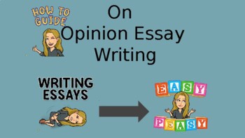 Preview of Opinion Writing Planning Guide