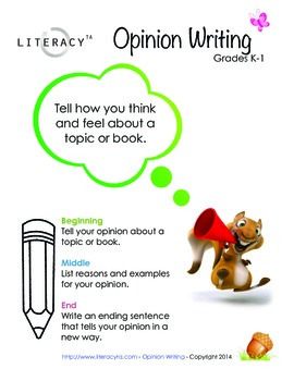 Preview of Opinion Writing Poster