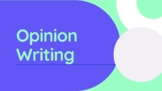 Opinion Writing Posters or Slides for Writer's Workshop