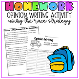 Opinion Writing Project | Should Kids Have Homework? | No Prep