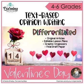 Preview of Opinion Writing Prompt - Valentine's Day Writing Activities