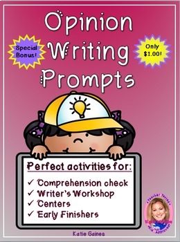Opinion Writing Prompts- $1.00 ONLY! by Katie's Kiddos | TPT