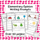 Early Elementary Opinion Writing Prompts