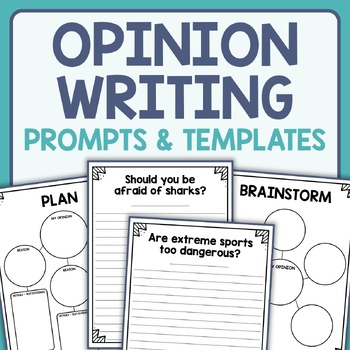 Preview of Opinion Writing Planning, Prompts, and Templates