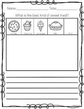 Opinion Writing Prompts K-1 - Sweet Treats by Simply Miss Rice | TPT