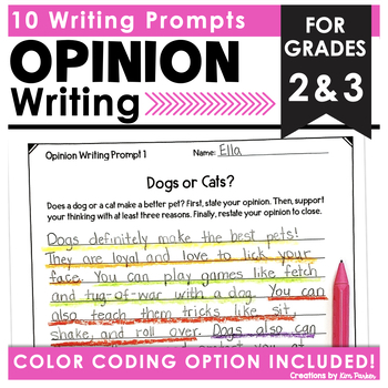 Preview of Opinion Writing Prompts Set 1