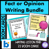 Opinion Writing Prompts and Fact or Opinion Boom Cards Bundle