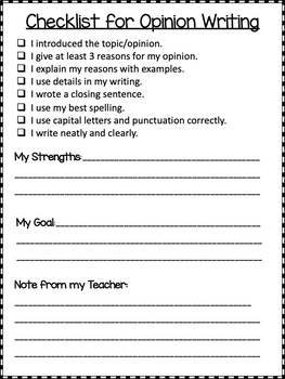 Opinion Writing Prompts with Rubric and Checklist! 13 Prompts | TpT