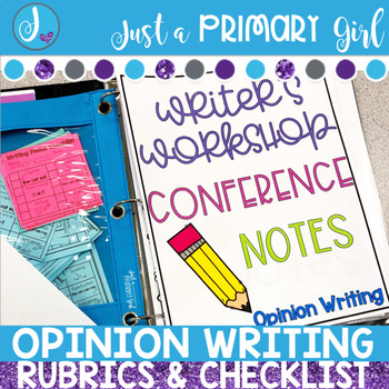 Preview of Opinion Writing Rubric and Checklists