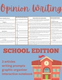 Opinion Writing: School Edition Nonfiction Articles Persua