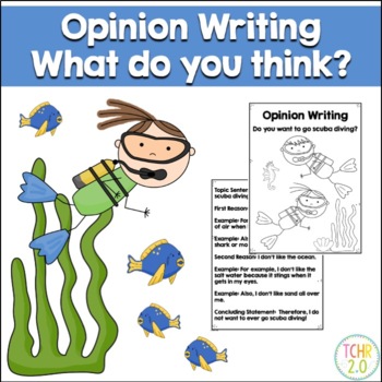 Preview of Opinion Writing Scuba Diving