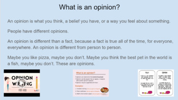 Preview of Opinion Writing Self-Paced Module