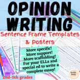 Opinion Writing Sentence Frames Paragraph Templates & Posters