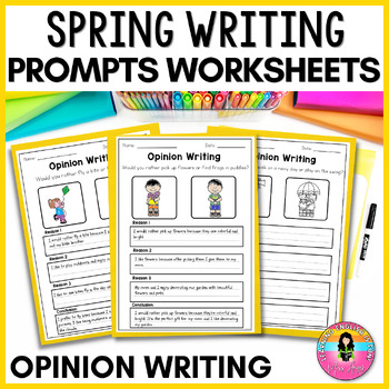 Opinion Writing Spring Activities for 2nd to 3rd grades by Miss Angy Rojas